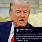 Trump claims Russia and Ukraine agreed to an energy ceasefire