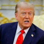 President Donald Trump speaking